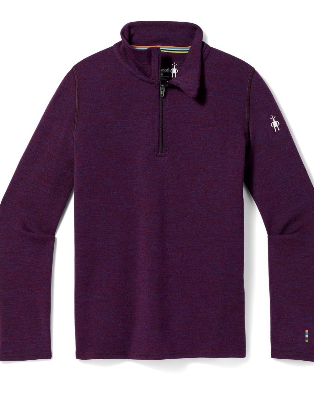 Smartwool Half-Zip Merino Wool in Deep Purple LARGE